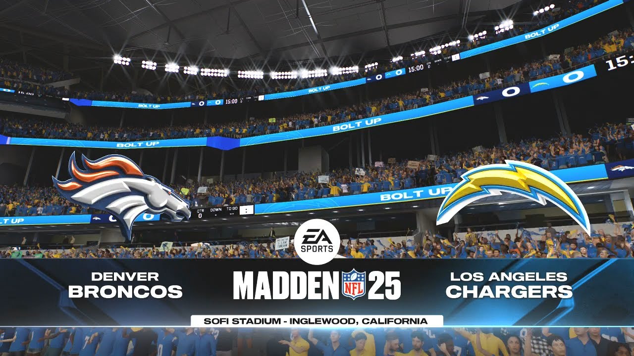 Madden NFL 25 - Denver Broncos Vs Los Angeles Chargers PS5 Week 16 ...