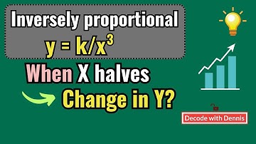 Y = k/X3. When X halves, change in Y? (Inversely proportional maths problem).