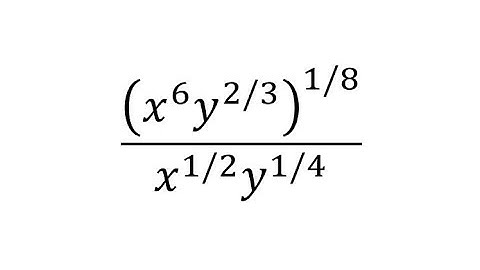 Simplify An Expression with Rational Exponents (Negative) Power/Quot