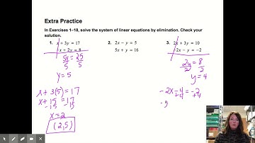 Algebra 5.3 notes Solving Systems of Linear Equations by Elimination