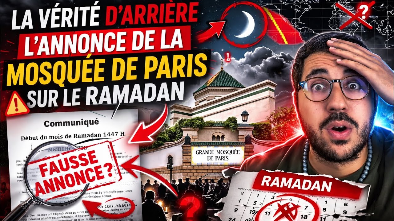 LA VÉRITÉ D’ARRIÈRE L’ANNONCE DE LA MOSQUÉE DE PARIS SUR LE RAMADAN 
