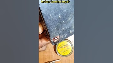 12 volt battery terminal repair #batteryrepair #shorts