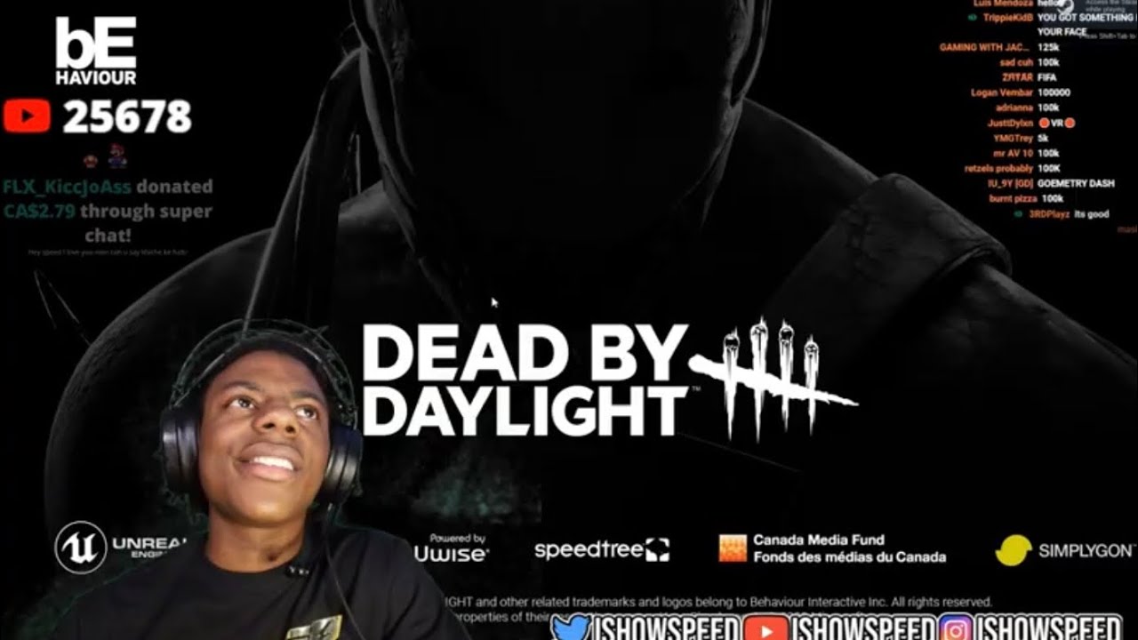 IShowSpeed Plays Dead By Daylight YouTube