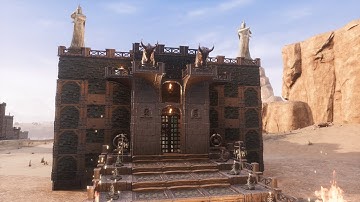Conan Exiles Age of War Lost Dungeon Set with Arena. Decor idea