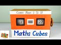 Maths cubes working model for school exhibition  maths project  maths model  maths day projects 