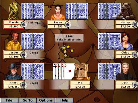 2003 Poker Hoyle Card Games 5 Card Draw