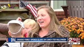 Owasso family spends $2000 on candy for halloween