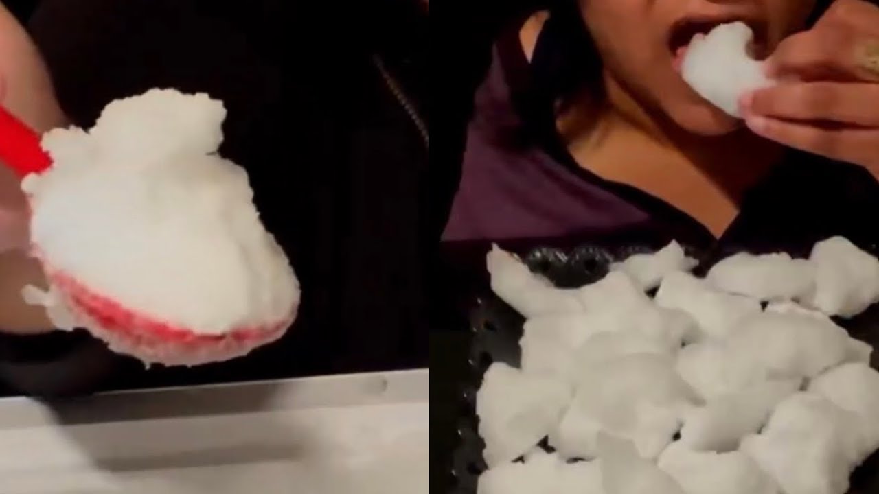 FREEZER FROST AND POWDERY ONLY BITES #iceasmr