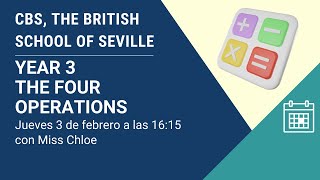 Maths Workshop for parents Year 3 - The Four Operations