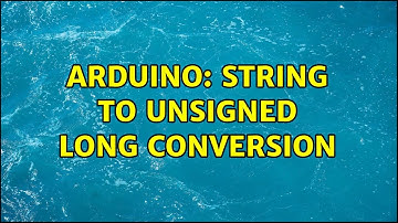 Arduino: String to unsigned long conversion