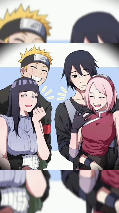 Naruto x hinata and sasuke x sakura ❤️ #naruto #anime #couples #edit #trending #shorts