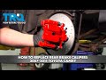 How to Replace Rear Brake Calipers 2007-2011 Toyota Camry