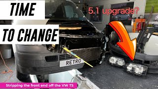VW T5 Removing the front end
