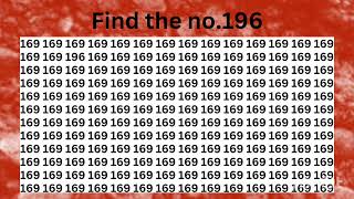 Find The Number 196 In Just 20 Sec Tell Me In Comment
