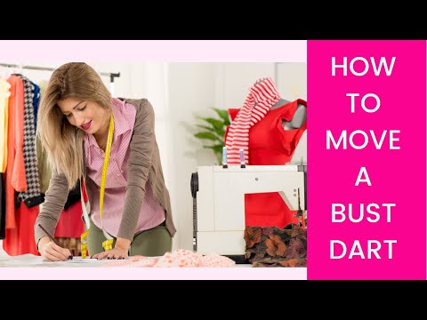 How to move a bust dart up or down! EASY