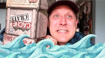 THIS GEOCACHING STUFF FLOATS! (April 2022 Cache Crate Unboxing)