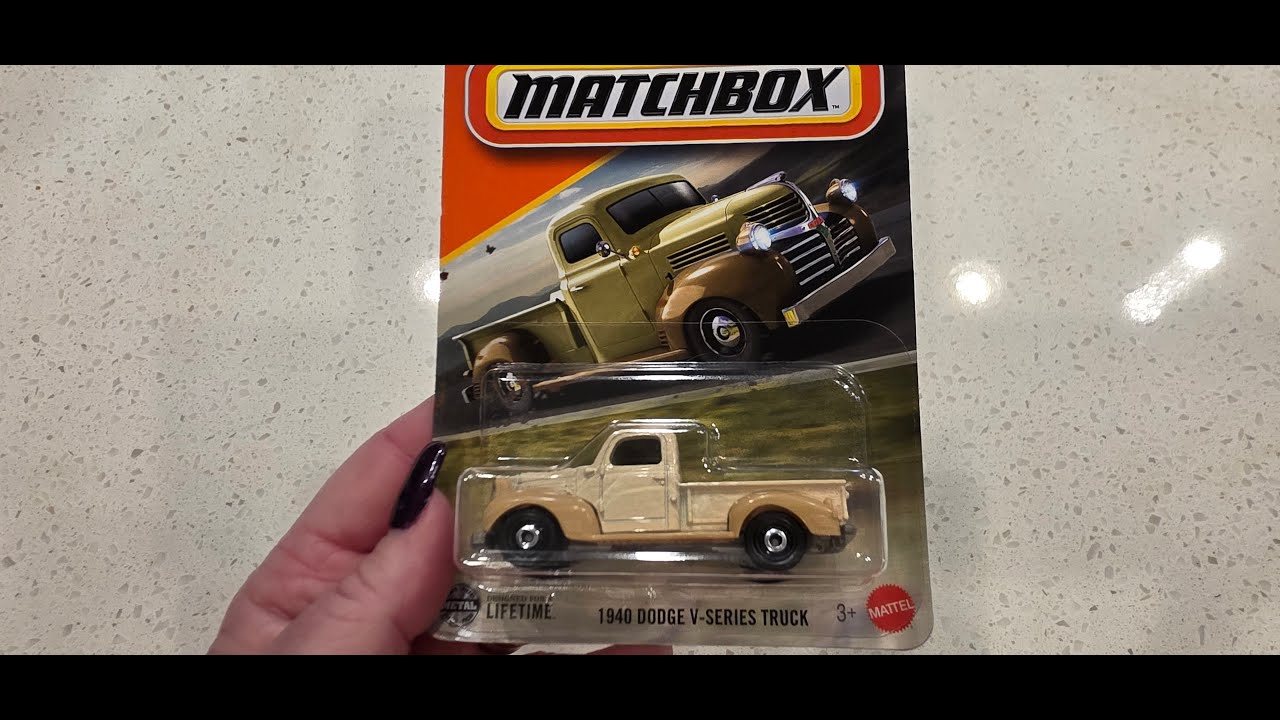 Matchbox 1940 Dodge V-Series Truck Un-Carding Show & Tell - YouTube
