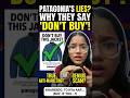 Why Patagonia Tells You "DON'T BUY" Their Clothes! 🤯❌ #shorts #marketing #business
