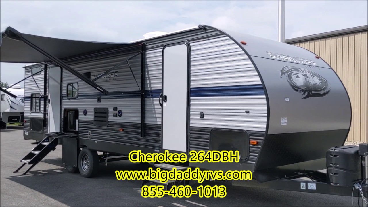 Cherokee 264DBH travel trailer with 10 Yr Limited Warranty