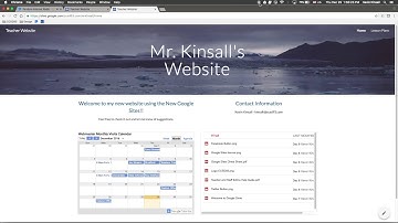 Teachers - Completed New Google Site in Under 4 Minutes