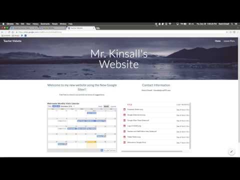 Teachers - Completed New Google Site in Under 4 Minutes