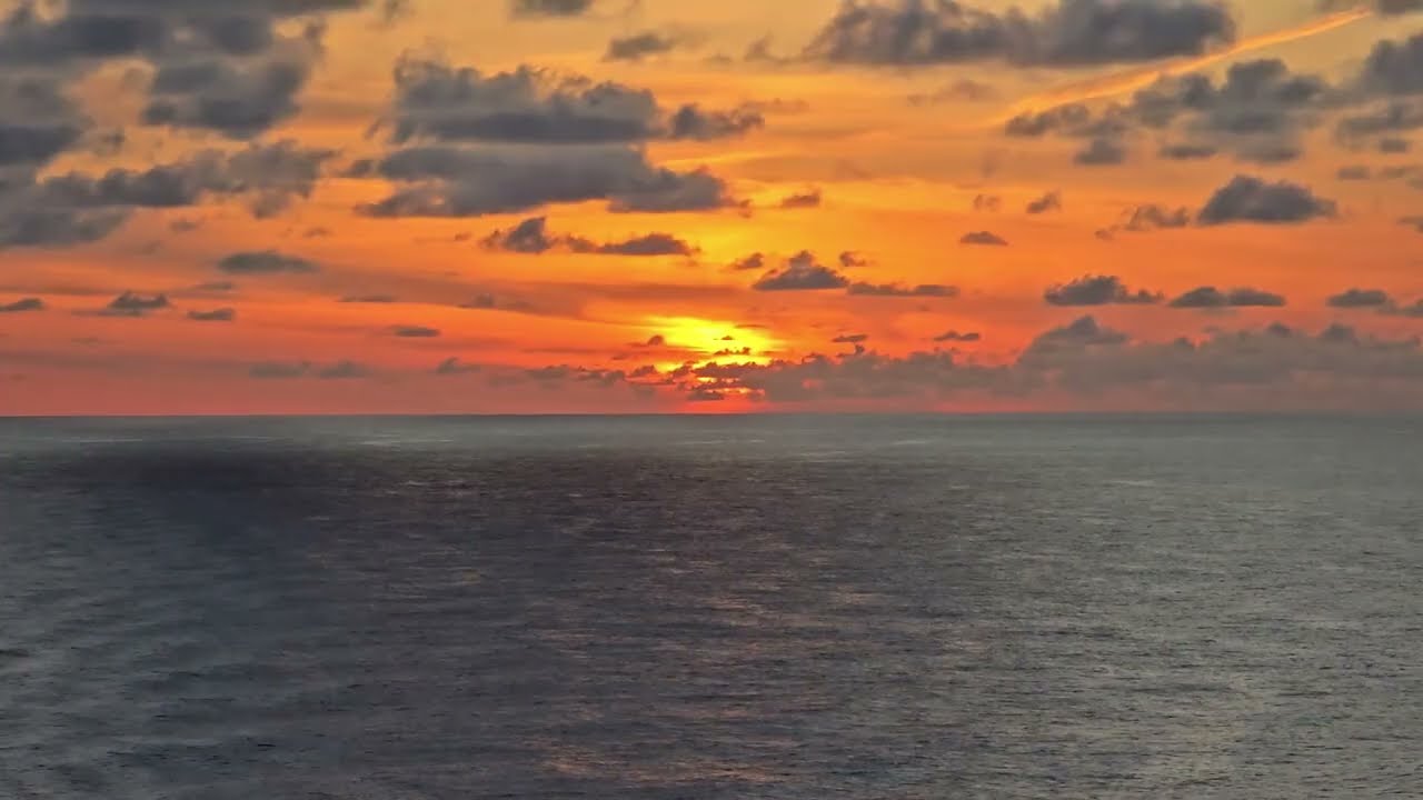 Sunrise on the ocean