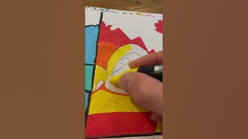 Drawing Stitch as the fire element!