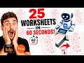 KidSheet AI: Create 25 KDP Worksheets in 60 Seconds with AI | No Canva Needed
