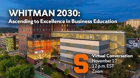 Whitman Fall 2025 Dean