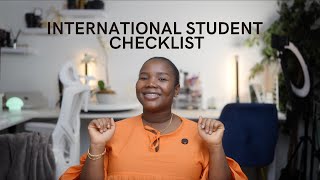 Checklist for International Students in Canada