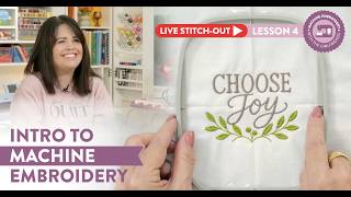 *LIVE* Intro to Machine Embroidery | Lesson 4: Beginner Appliqué Made Easy