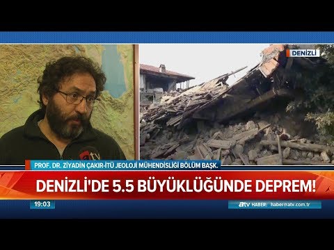 Denizli'de 5.5 büyüklüğünde deprem! - Atv Haber 20 Mart 2019