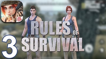 RULES OF SURVIVAL Gameplay Part 3 - Duos (iOS Android)