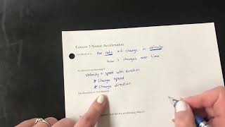 Information Mrs  Gastler   Defining Acceleration   Part 2 Update