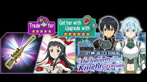 Sword Art Online Memory Defrag - The Integrity Knight of Dreams Challenge Event Full Story