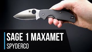 Spyderco Sage 1 Maxamet Walker Liner Lock Folder Overview