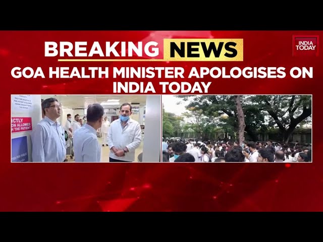 Goa Health Minister Apologises For Berating Senior Doctor In Viral Video | India Today