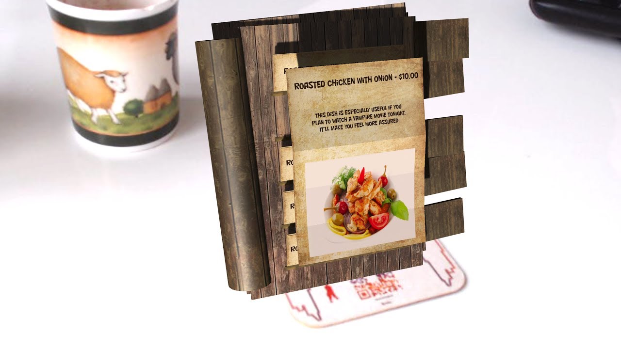Interactive Menu Card