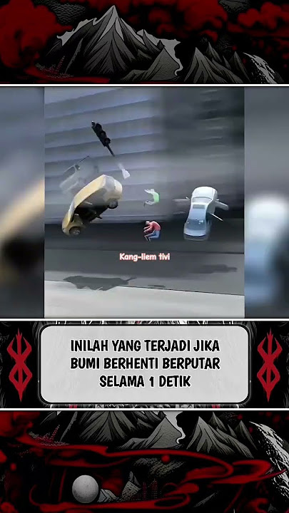 inilah yang terjadi jika bumi berhenti berputar selama 1 detik saja #bumiberhentiberputar