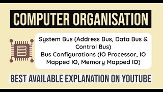 Famous 19. System Bus Design & Bus Configurations (Input-Output Processor, IO-Mapped-IO, Memory Mapped IO) Profile