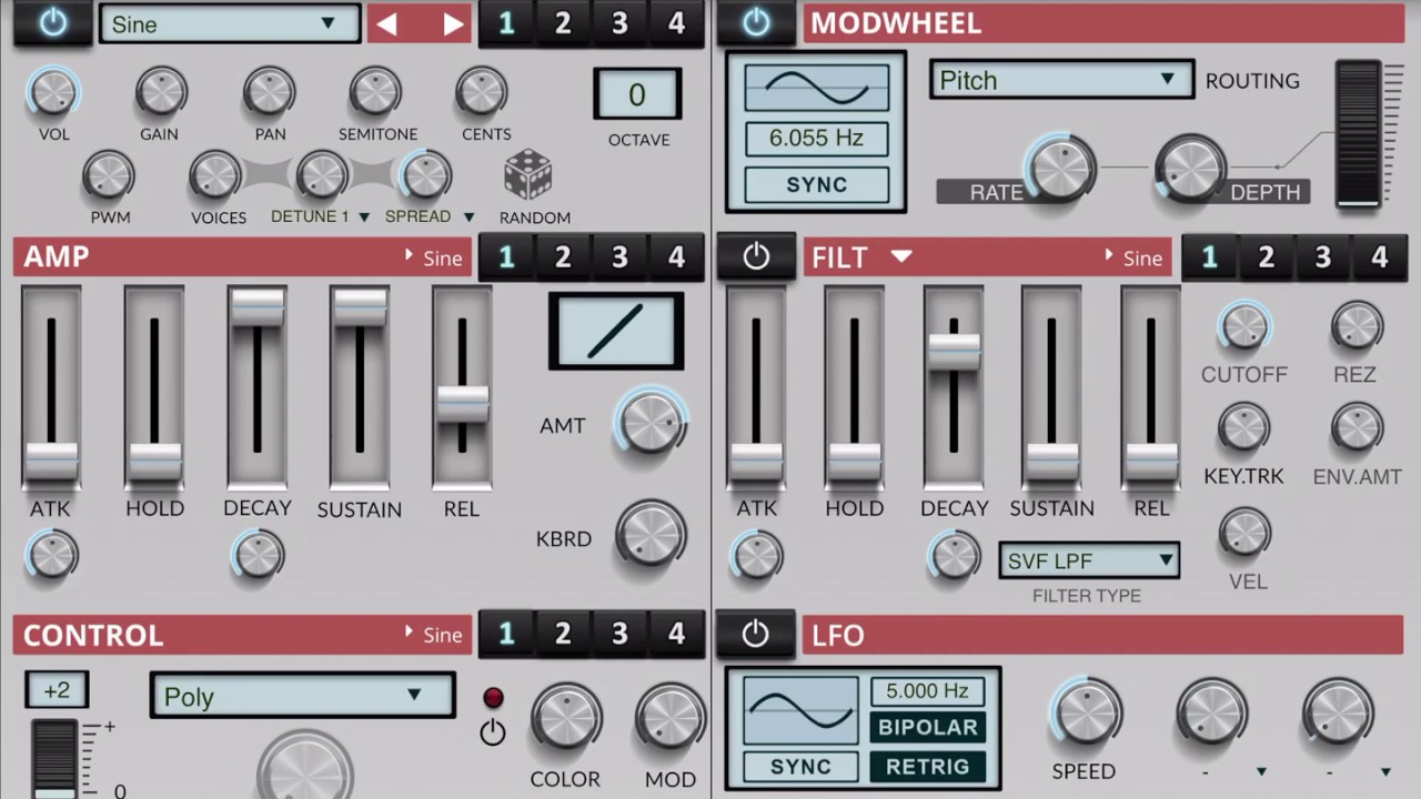 Pure Synth Platinum Edition for ipad - Pianos Sound demo