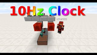 Minecraft Small 10Hz Piston Based Redstone Clock by ZedFalcon