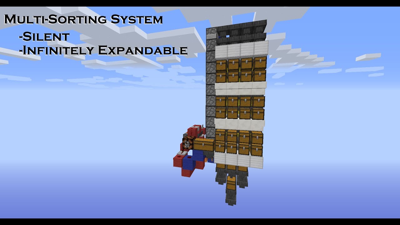 Minecraft: Silent Multi-Sorting System - YouTube