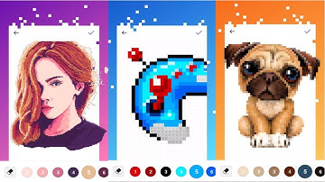 Color By Number - Sandbox Pixel Coloring Book Android Gameplay