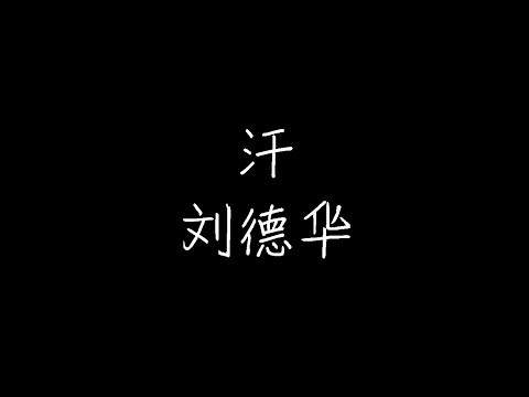 刘德华 - 汗 (动态歌词)