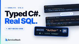 OrmLite: Typed C#, Predictable SQL | .NET Micro ORM Overview
