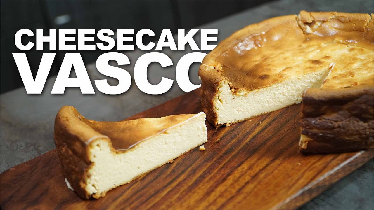 Cheesecake Vasco (Burnt Cheesecake) Receta en 4 minutos, cremoso y