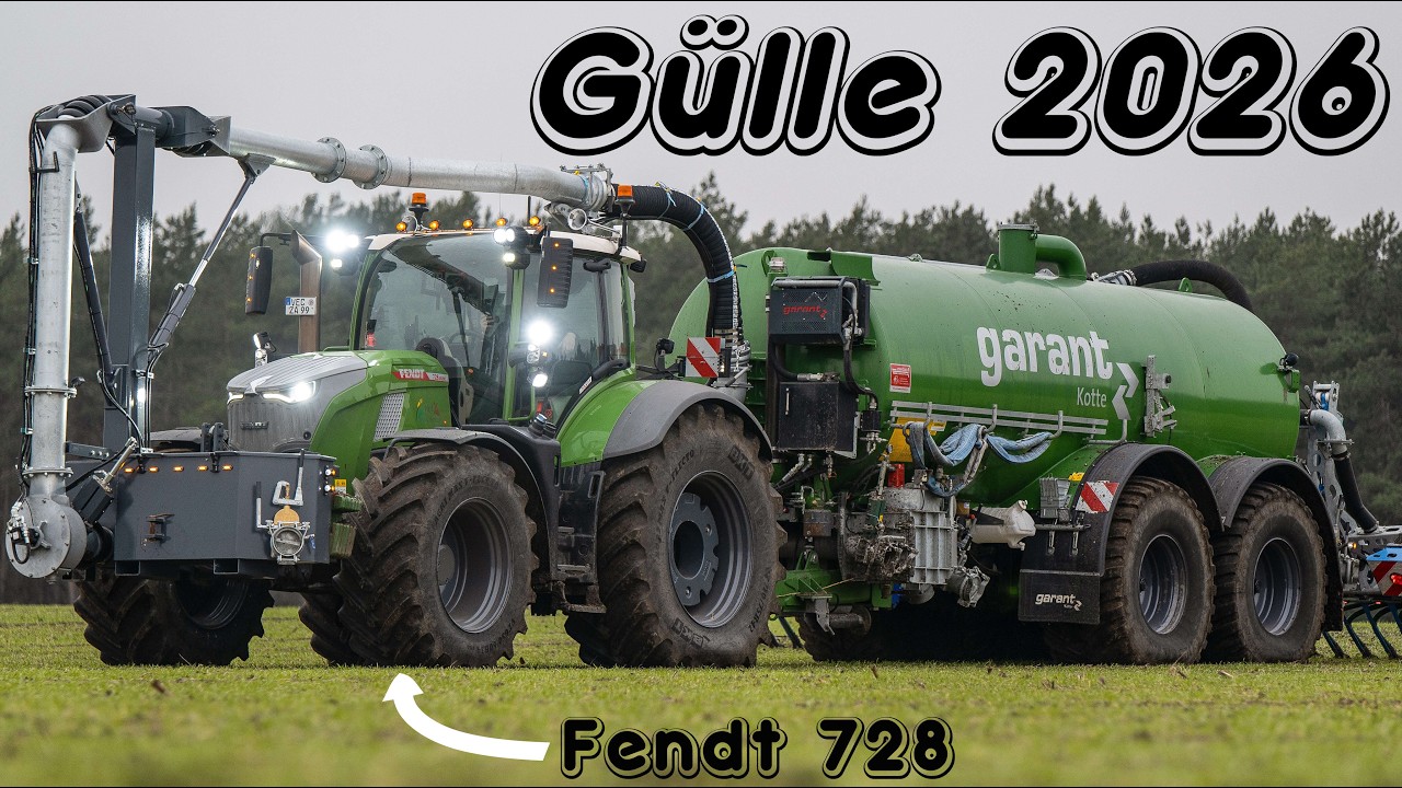 Gülle 2026 | FENDT 728 VARIO mit grauen Felgen | Kotte Garant | Bomech BV