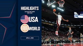 HIGHLIGHTS: OT Thriller Nike Hoop Summit USA Men vs World Team | April 11, 2026 screenshot 4