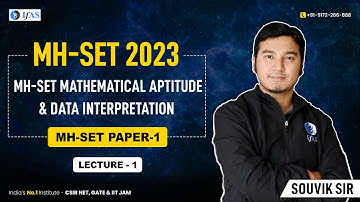 MH-SET paper-1 Mathematical Aptitude Data Interpretation | IFAS